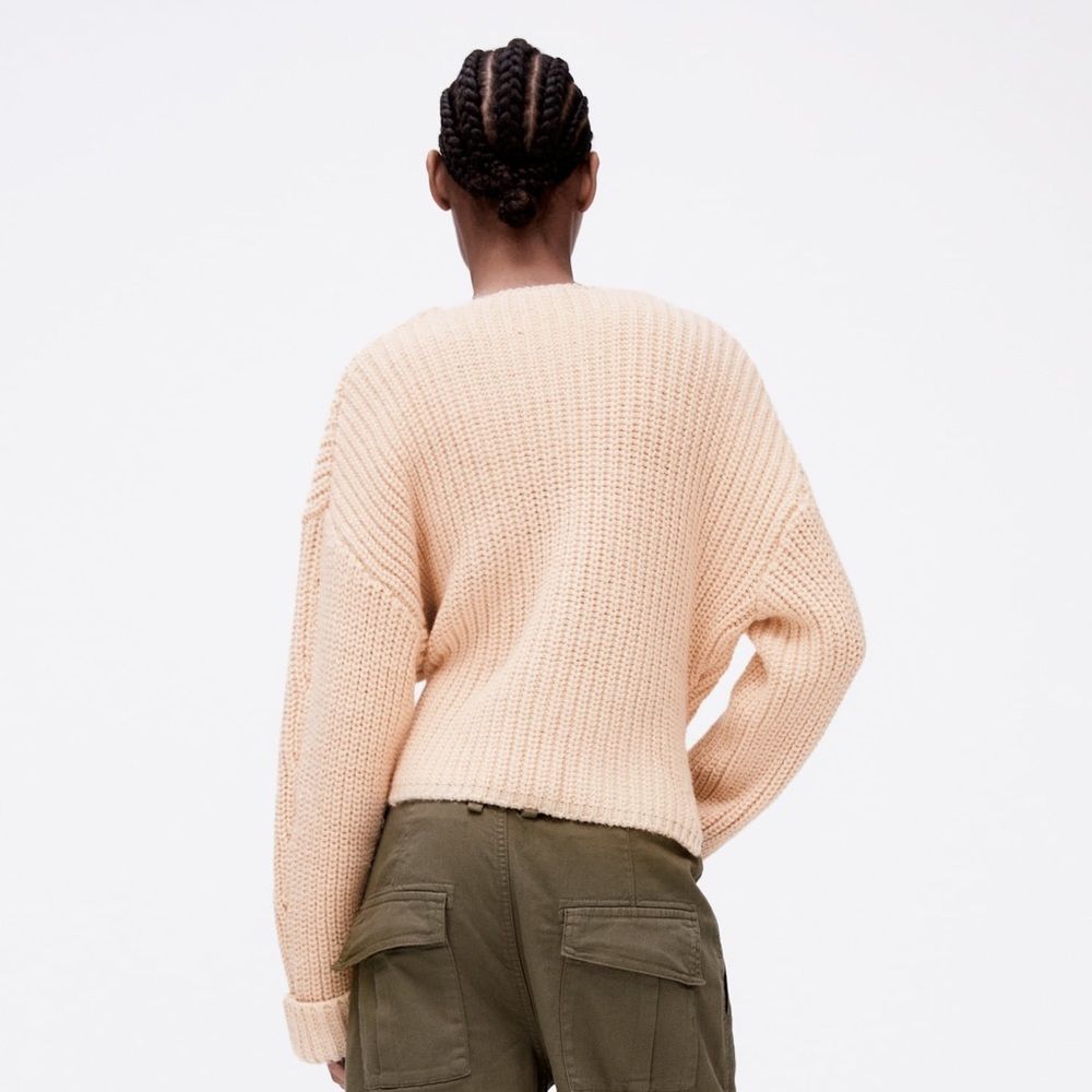 ZARA TIED WRAP CARDIGAN - Picture 5 of 9